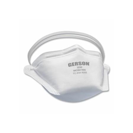 Gerson Extreme Comfort, Disposable N95 Particulate Respirator, Universal Size, White, 50/Box, 200PK 316-3230