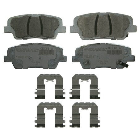 Wagner Brake OEX Rear Disc Brake Pad Set Premium Ceramic,  OEX1816