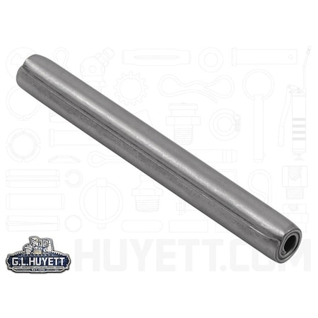 Huyett Coiled Spring Pin, Heavy Duty, Nickel Plated 302/304 Stainless Steel, 0.250 in Dia x 2.250 in Length SPC3P-250-2250H