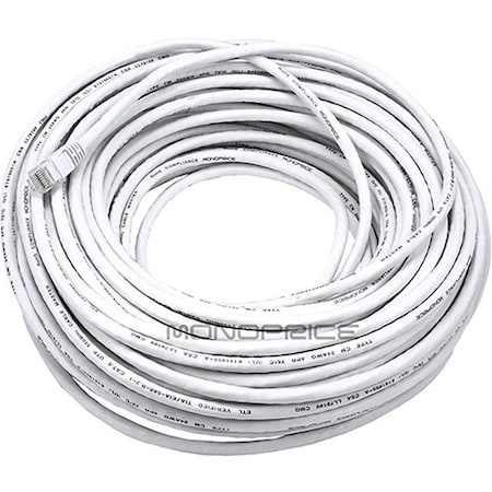 Monoprice Ethernet Cable, Cat 5e, White, 100 ft. 148
