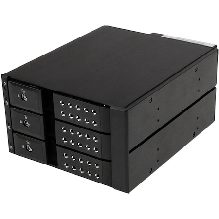 Startech.Com 3 Bay Aluminum Trayless Hot Swap Mobile Rack Backplane for 3.5in SAS II/SATA III - 6 Gbps HDD HSB3SATSASBA