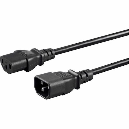 Monoprice 2Ft 16Awg Power Extension Cord Cable w/ 3 Conductor Pc/Mon_ 27309