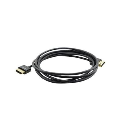 Kramer Electronics UltraSlim HighSpeed Flexible HDMI M to HDMI M Cable with Ethernet, Black 1 ft. 97-0132001