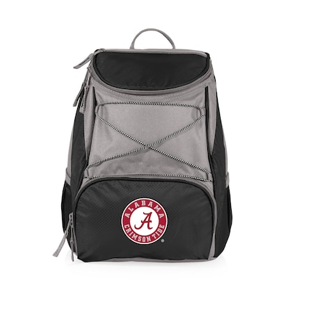 Picnic Time Family Of Brands NCAA Alabama Crimson Tide PTX Backpack CoolerBlack with Gray Accents 633-00-175-004-0