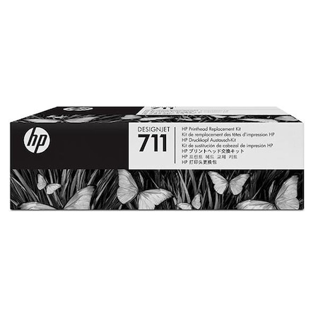 Hp 711 (C1Q10A) Printhead Replacement Kit (Includes Printhead Assembly and 4 Ink Cartridges) C1Q10A