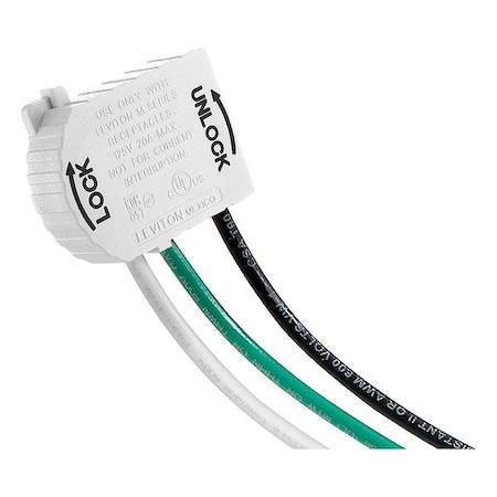 Leviton Lev-Lok Rec Module 20A 125V MSTWL-XA1