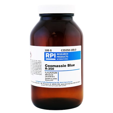 Rpi Coomassie Blue R-250, 100 Grams C25250-100.0