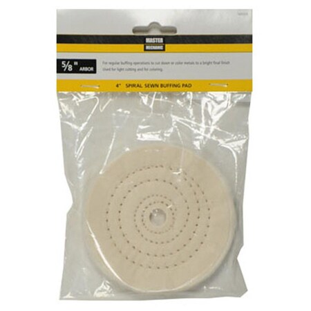 Disston 4 in. Master Mechanic Spiral Sewn Buffing Pad 160526