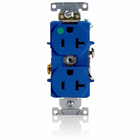 Leviton Plugs&Rcptcls, 20A, 125VAC, Bl, PBT, PK1 8300-HBU