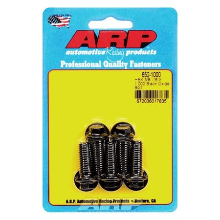 Whole-In-One 652-1000 0.37-16 x 1 in. 6 Point Bolt Kit - Set of 5 WH3622023