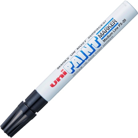 Uni-Ball UniPaint PX20 OilBased Medium Point Marker, Black UBC63601