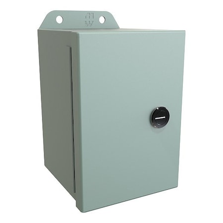 Hammond Latches Electrical Enclosure, 6 in H, 4 in D, 4 in W, 12, 13, 3R, 4, Steel EJ644