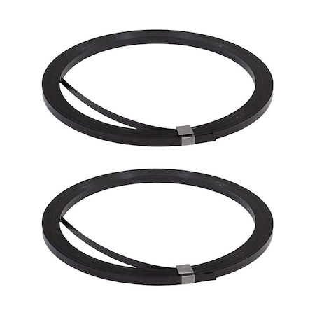 Mytee Products 2PK 1/2in x.020in x 300ft Black Steel Strapping Coil 1100 lbs Breaking Strength, 2PK STEELS-12-300x2