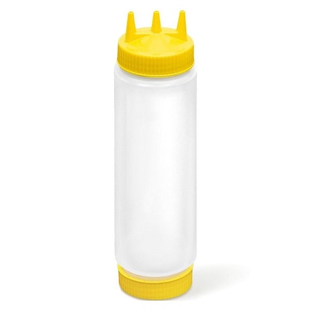 Vollrath Squeeze Bottle, Clear/Yellow, Polyethylene 33242-130808