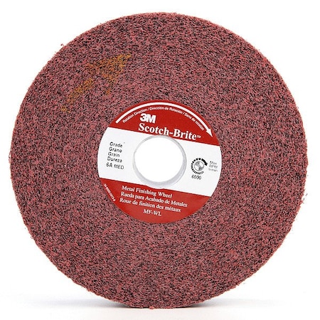 Scotch-Brite Convolute Whl, Metal Finish, 6x1x1, MED, PK3 7010365658