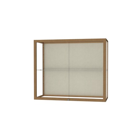 Ghent Champion Wall Case Display 36x30x14, Plaque 2282PB-GD