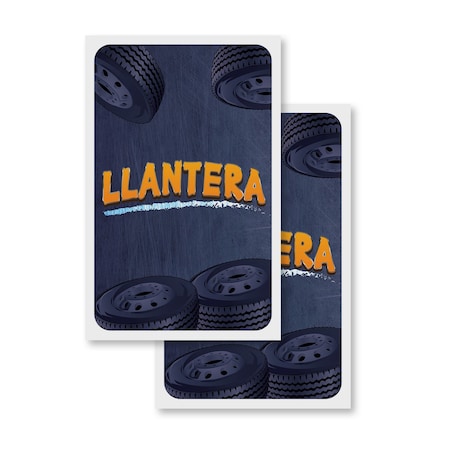 Signmission Llantera, Vinyl Decals Only 24 Inch x 36 Inch, Vinyl Decal, 2PK DSB-2436-2PACK-30401