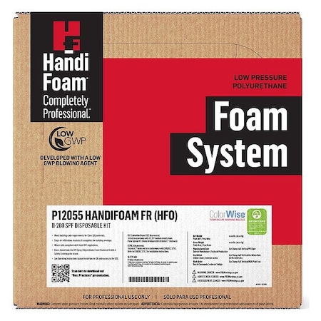 Handi-Foam Spray Foam Sealant Kit, Straw Application Method 41 lb, Two Cylinders, Cream, 0.167 Expansion Ratio P12055G