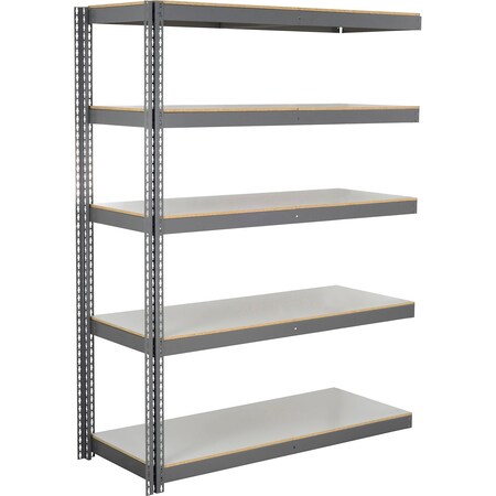 Global Industrial 5 Shelf, Heavy Duty Boltless Shelving Add On, 60"Wx36"Dx84"H, Laminate Deck B3165074