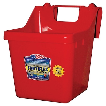 Fortex Fortiflex 1301602 Bucket Feeder, Fortalloy Rubber Polymer, Red HF-16 RED