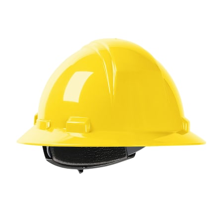 Dynamic Full Brim Hard Hat with HDPE Shell, 4-Point Textile Suspension and Wheel Ratchet Adjustment 280-HP641R-02