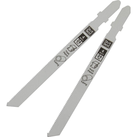 Do It Best T-Shank 4'' 24 TPI Thick Metal Cutting Jigsaw Blade, 2PK QJDIB-JST-019
