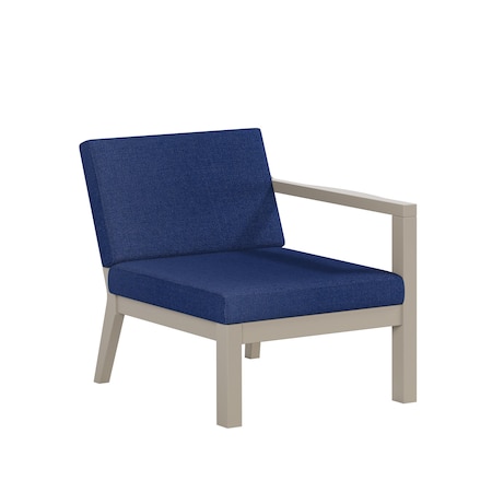 Polybird BREEZE DEEP SEAT SECTIONAL PIECE LEFT CHAIR        WEATHERWOOD POLYBIRD P101-WW-CANA