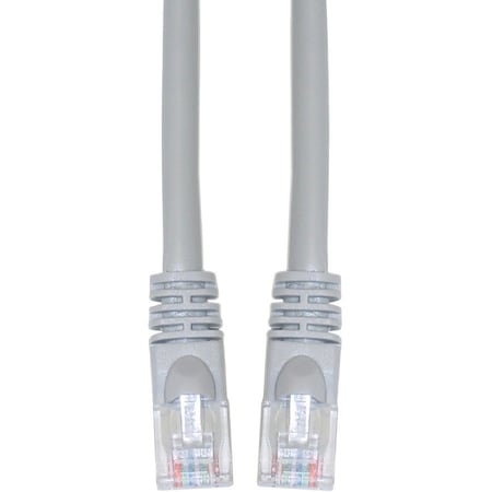 Cable Wholesale Cat5e Gray Copper Ethernet Patch Cable, Snagless/Molded Boot, POE Compliant, 150 foot 10X6-021150