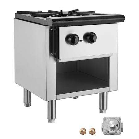 Vevor Commercial Gas Range Stove 1 Burner Countertop Cooking Hot Plate Kitchen GSP-18-25