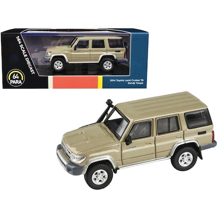 Paragon Sandy Taupe Tan 1 by 64 Scale Diecast Model Car for 2014 Toyota Land Cruiser 76 PA-55316