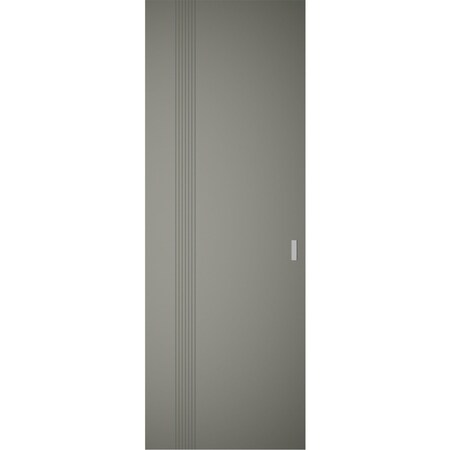 Sartodoors Hidden Barn, Basic 0111 Dove Grey, Wood Veneer Doors, Magic Concealed Sliding Set, 36 x 80 BASIC0111HB-MAG-36