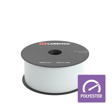 Labeltac LabelTac 4 and Pro Model Heavy Duty Polyester Supply, 2in x 100ft, Clear LT211HDP