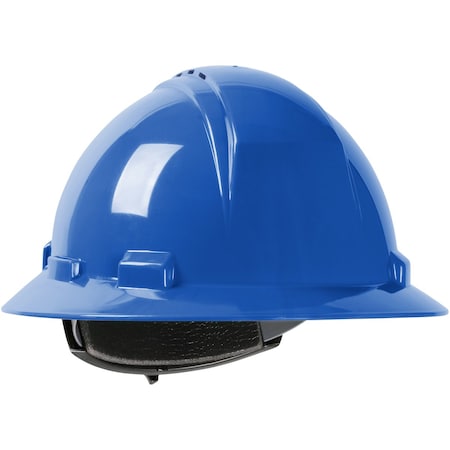 Dynamic Vented, Full Brim Hard Hat w/HDPE Shell, 4-Point Textile Suspension and Wheel Ratchet Adj. 280-HP641RV-17