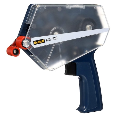 3M Handheld Tape Dispenser, 3/4 in Max. Tape Width, 1 in Tape Core Dia., Pistol, Metal, Plastic, Blue 700
