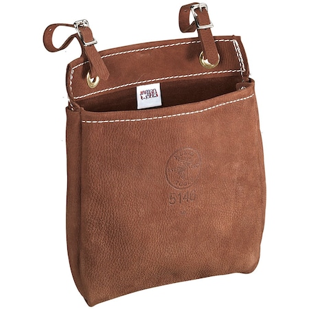 Klein Tools Bag/Tote, Brown, Leather, 1 Pockets 5146