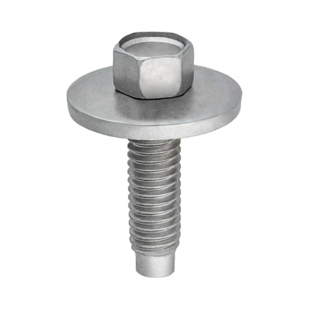 Auveco Hex Head Sems Body Bolt Zinc M6-1.0 x 22.5mm, 50PK 15778