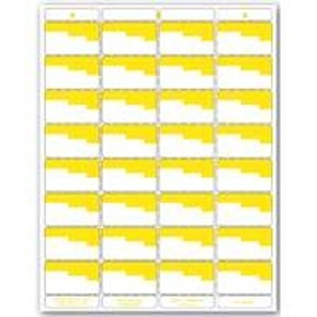 Centurion Laser Bin Label, 8-1/2 in L, 11 in W, White/Yellow Background UN OR4P