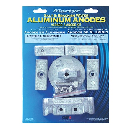 Martyr CMVERADO6KITA Aluminum Anode Kit for Mercury Verado 6 Engine 3005.2764