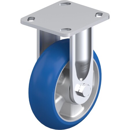 Blickle Rigid Plate Caster, PU, 6", 660 lb. BES-ALBS 150K-14-CO