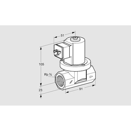 Honeywell Kromschroder VLV, SOLND, GAS, VGP 20R01Q5 KS85295703