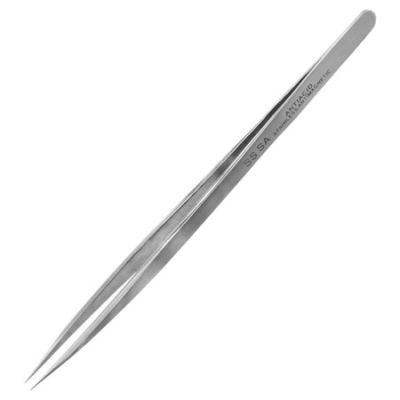 Multicomp Pro Tweezers, Fine, Straight, Pointed, 5.51in. Overall Length, Stainless Steel MP012550