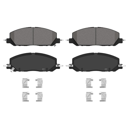 Wagner Brake QuickStop Front Disc Brake Pad Set Ceramic,  ZD2229
