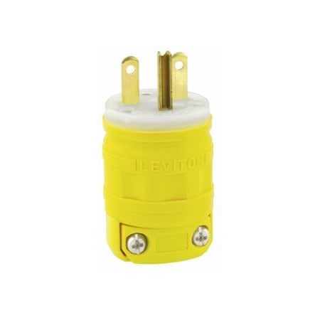 Leviton Industrial Grade Plug, Dustguard 15 Amp, 250 Volt 1449