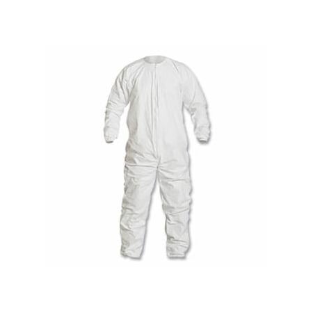 Dupont Tyvek IsoClean Bound Seam Coveralls, IC253B, Clean Processed, White, 3X-Large 251-IC253BWH3X00250C