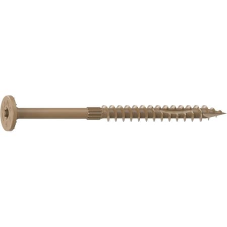 Camo Structural Screw, 1/4 in Thread, 4 in L, Flat Head, Star Drive, Sharp Point, PROTECH Ultra 4 Coated, 10 0360200