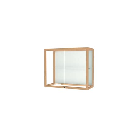 Ghent Wall or Top Display Case 36x30x14, Natrl Maple 894M-WB-H