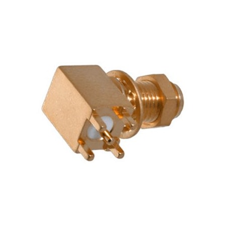 Johnson SMA Jack Right Angle PCB Mount Bulkhead 142-0701-501