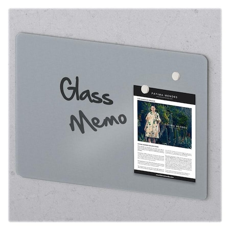 Bi-Silque MasterVisi, Magnetic Glass Dry Erase Board, Opaque White, 60 X 48 GL110101