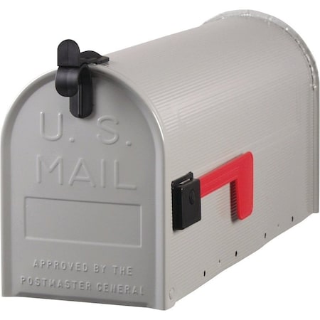 Gibraltar Mailboxes Grayson ST100000 Rural Mailbox, 800 cu-in Capacity, Galvanized Steel, Powder-Coated ST100000