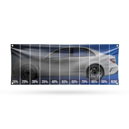 Signmission Window Tinting Percentage, 18 Inch x 48 Inch, Vinyl Banner B-30946